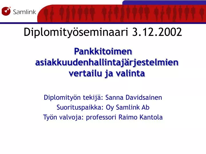 diplomity seminaari 3 12 2002