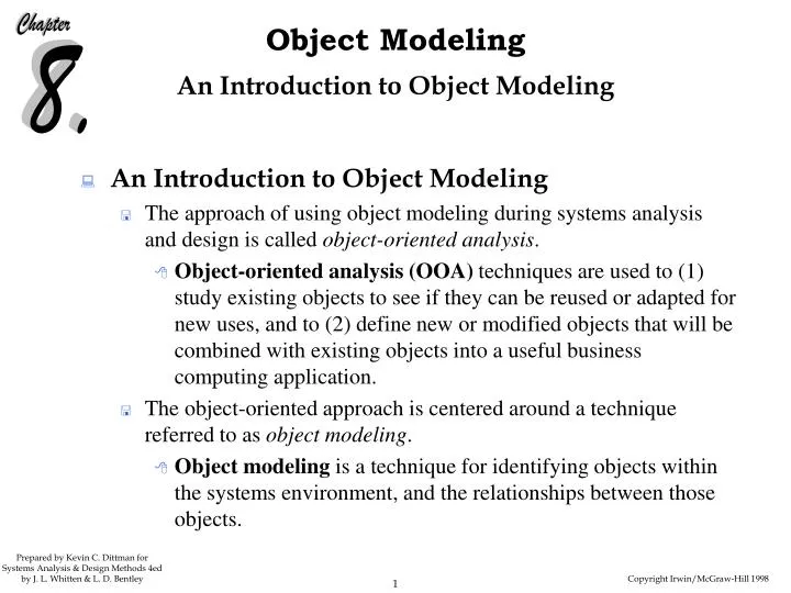 an introduction to object modeling