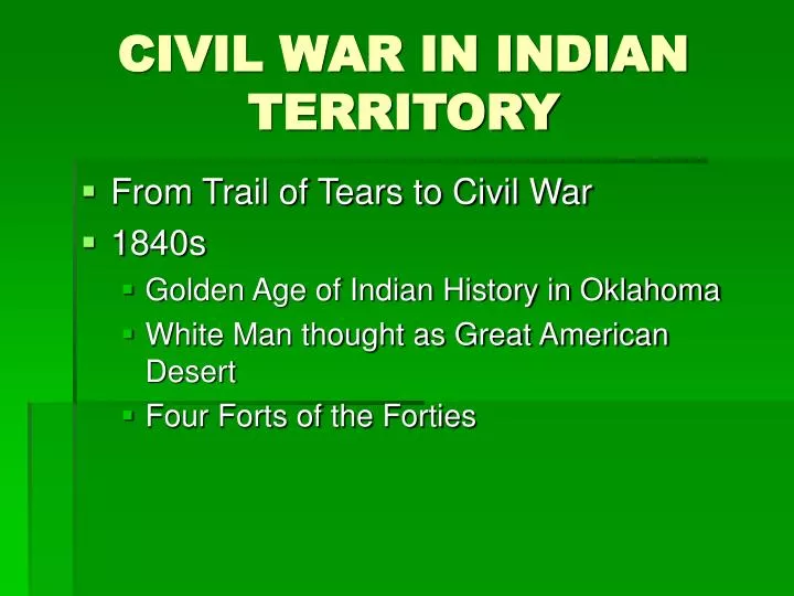 civil war in indian territory
