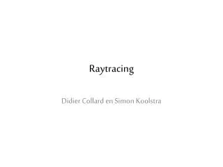 raytracing