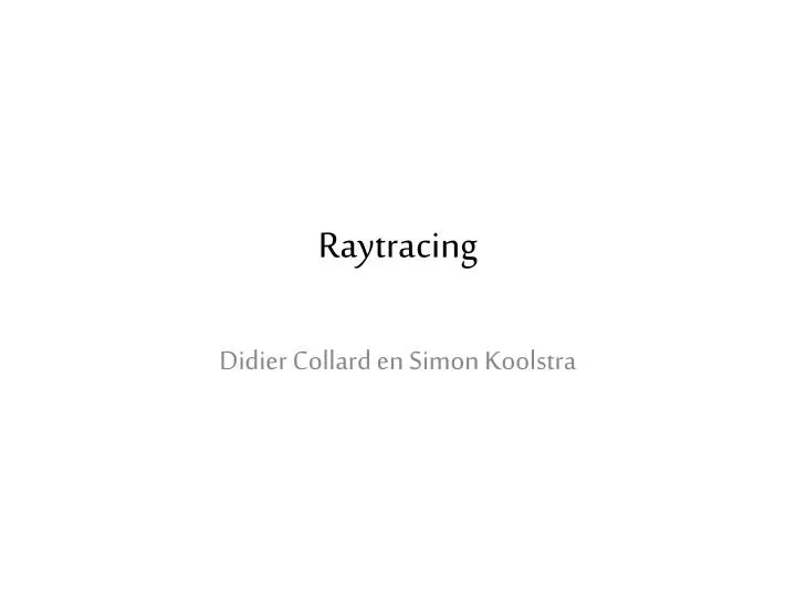 raytracing