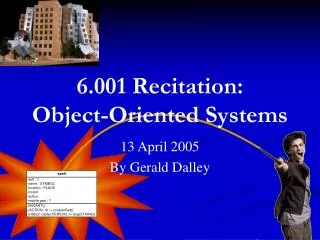 6.001 Recitation: Object-Oriented Systems