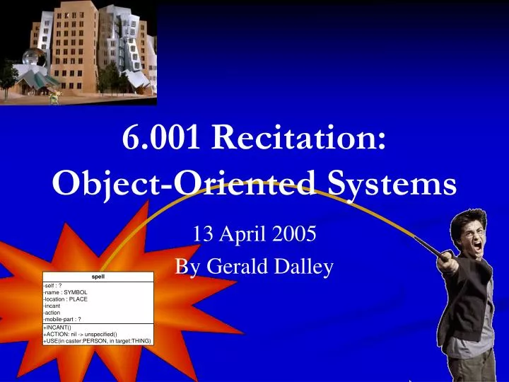 6 001 recitation object oriented systems