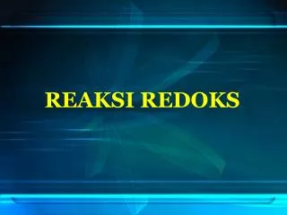 reaksi redoks