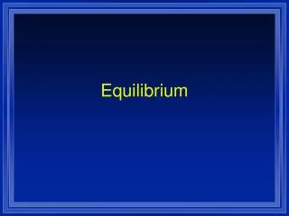 equilibrium