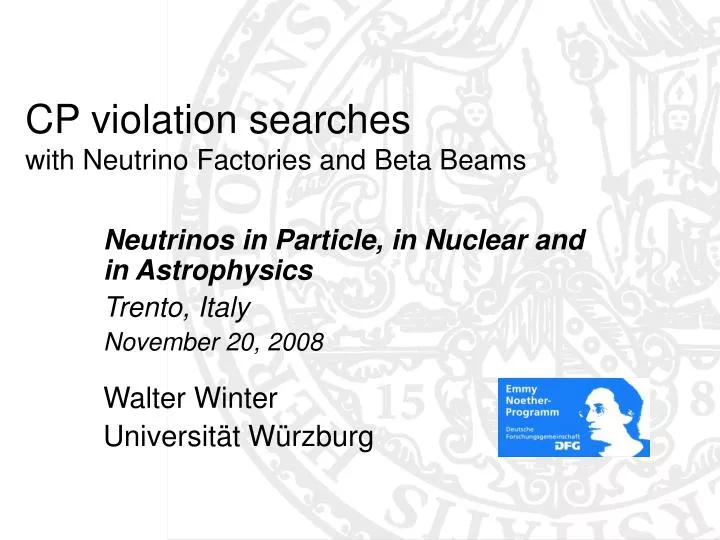 cp violation searches with neutrino factories and beta beams