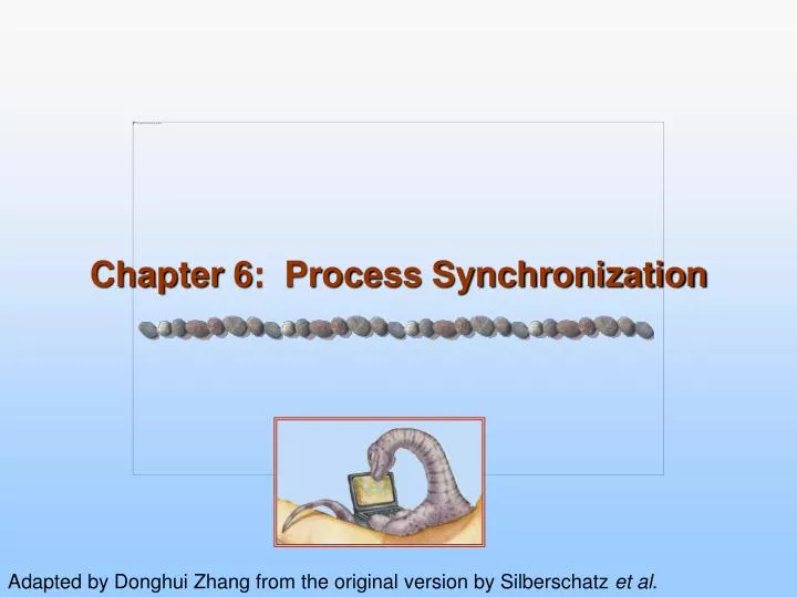 chapter 6 process synchronization