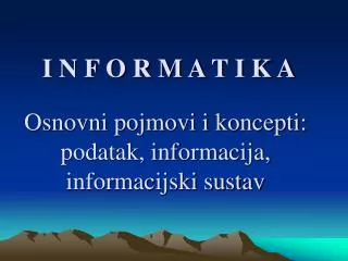 i n f o r m a t i k a