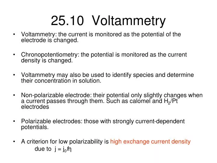 25 10 voltammetry