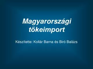 magyarorsz gi t keimport