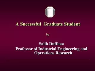 A Successful Graduate Student by