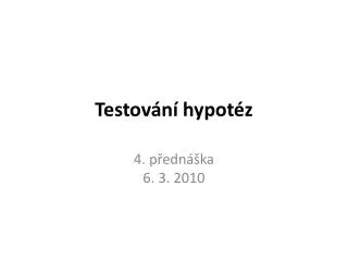 testov n hypot z