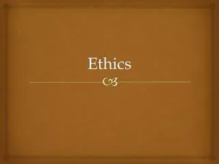 Ethics