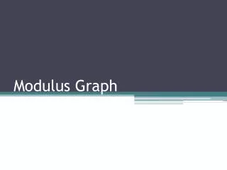 Modulus Graph