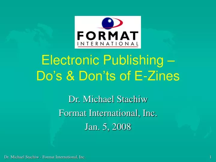 electronic publishing do s don ts of e zines