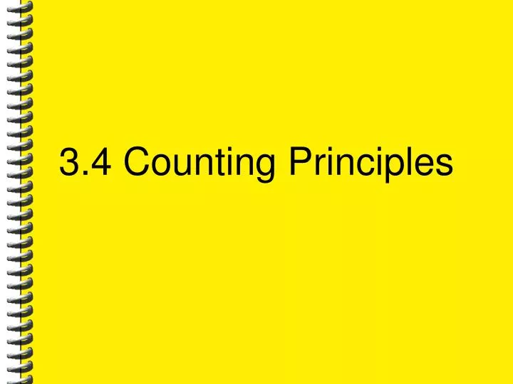 3 4 counting principles