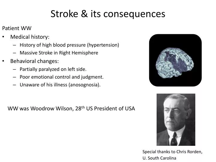 stroke its consequences