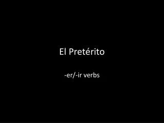 el pret rito