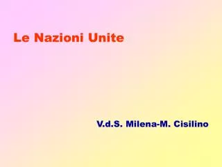 le nazioni unite
