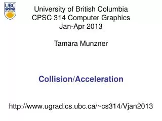 Collision/Acceleration