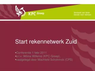 start rekennetwerk zuid