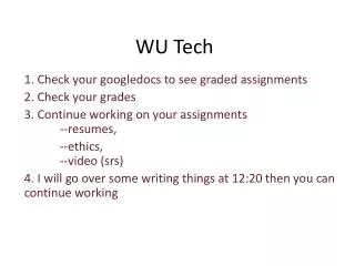 WU Tech