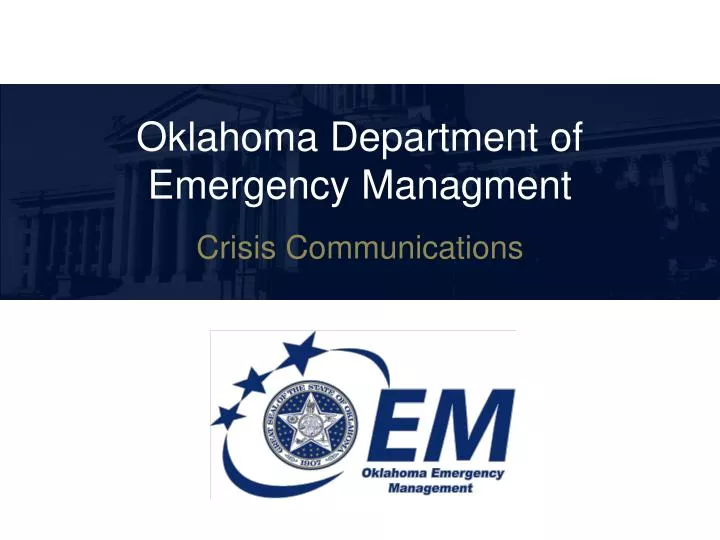 oklahoma department of emergency managment