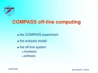 COMPASS off-line computing