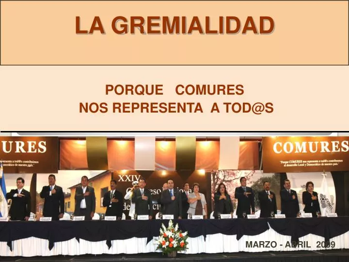 la gremialidad