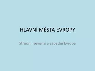 hlavn m sta evropy