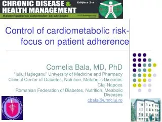 Control of cardiometabolic risk- focus on patient adherence