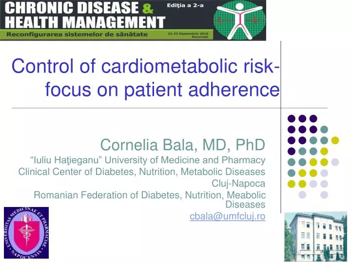 control of cardiometabolic risk focus on patient adherence