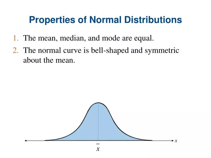 properties of normal distributions