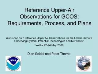 Reference Upper-Air Observations for GCOS: Requirements, Process, and Plans
