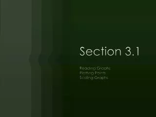 Section 3.1