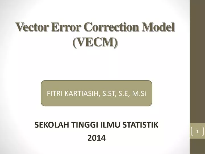 vector error correction model vecm