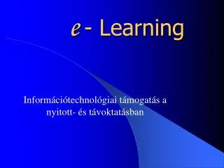 e learning