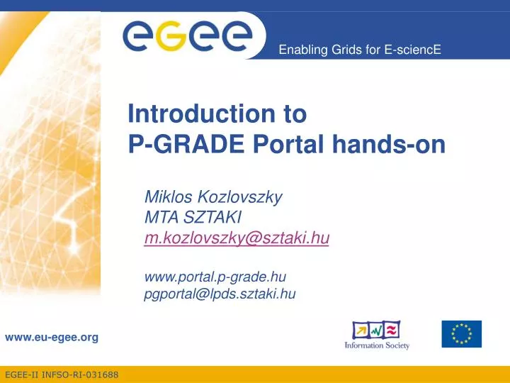 introduction to p grade portal hands on