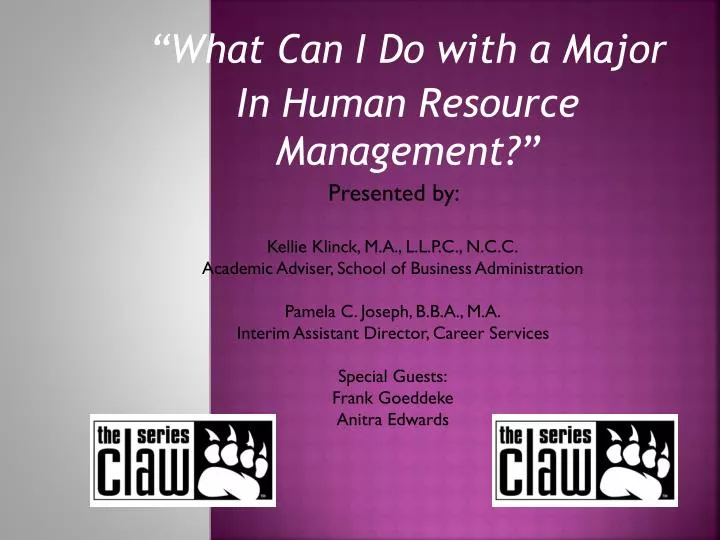 what can i do with a major in human resource management