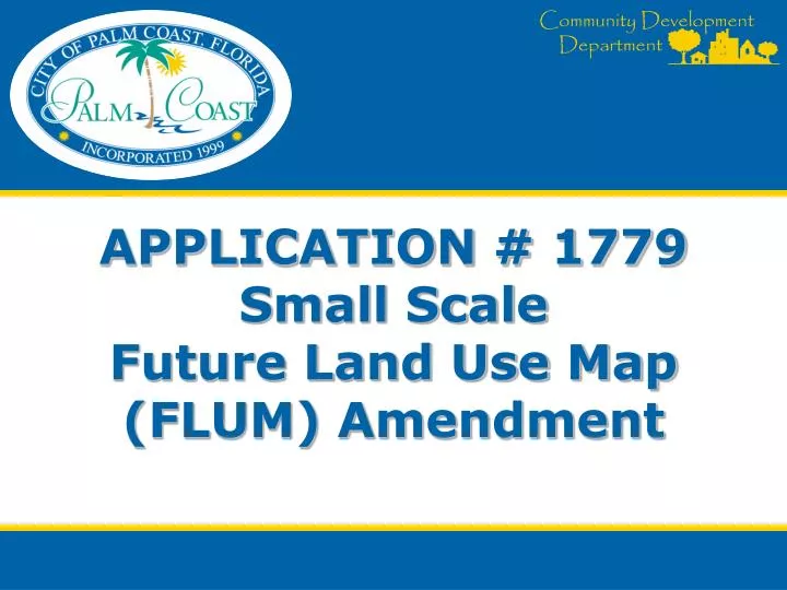 application 1779 small scale future land use map flum amendment