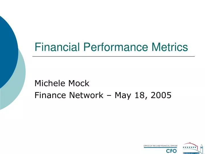 financial performance metrics