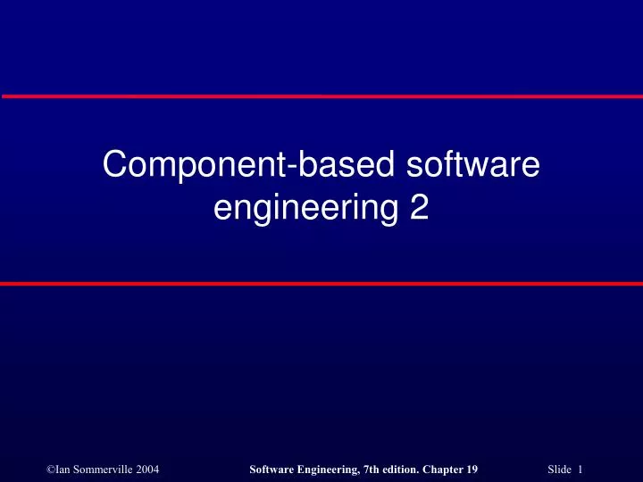 component based software engineering 2