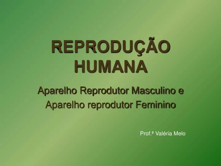 reprodu o humana