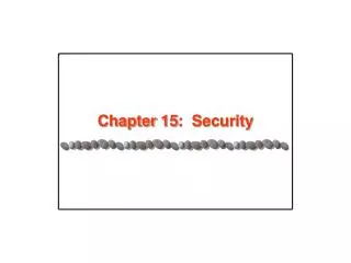 Chapter 15: Security