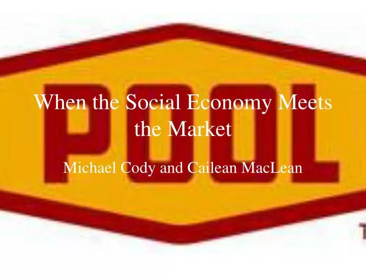 when the social economy meets the market