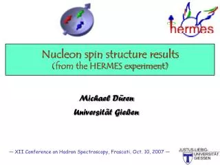 Nucleon spin structure results (from the HERMES experiment)