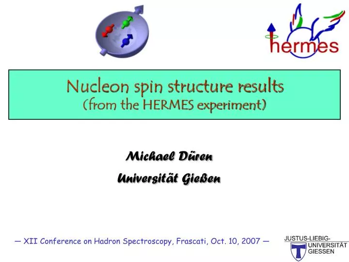 nucleon spin structure results from the hermes experiment