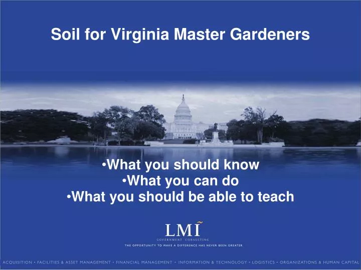soil for virginia master gardeners