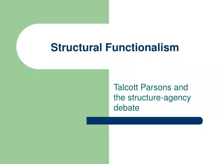 structural functionalism