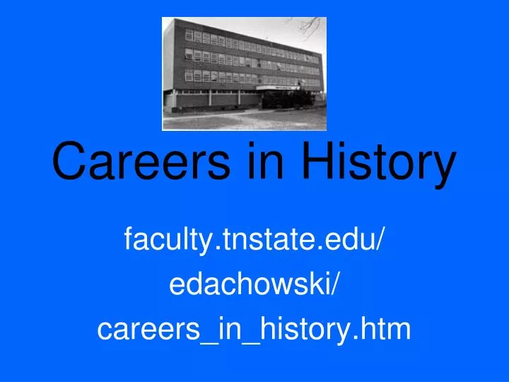 careers in history